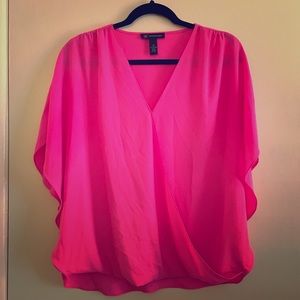 💕❤️INC Bright Pink Flowy Top